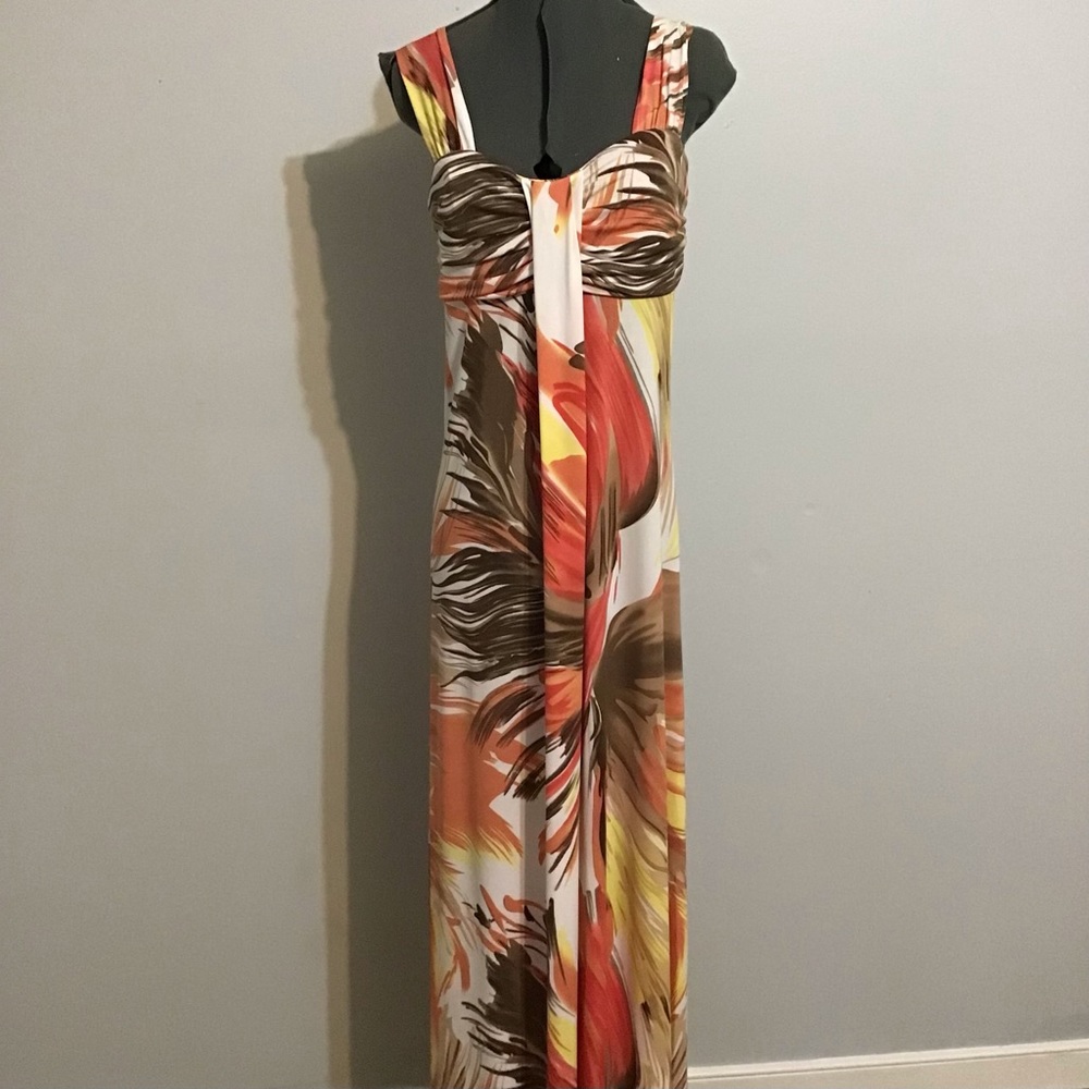 Attitudes by Renee Printed Maxi Dress Size XXS
